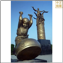 大型廣場民族文化人物銅雕塑